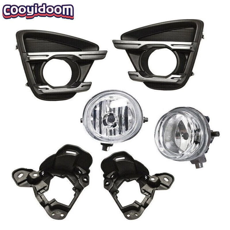 6PCS Fog Lamp+Fog lamp Cover +Fog Light Bracket For Mazda CX-5 2013-2016 - Image 1 of 1