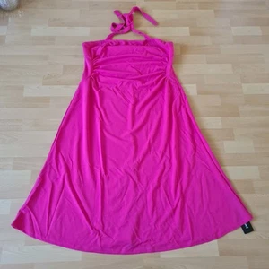 WOW *** Shein Privé Kleid 50 52 pink mit Trägern seitlich Reißverschluss - Bild 1 von 9