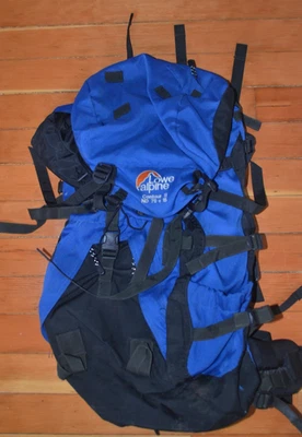 Mochila Lowe Alpine Contour ll 70 + 15 Senderismo Camping Cintura Azul/Negro Foto 1 de 3
