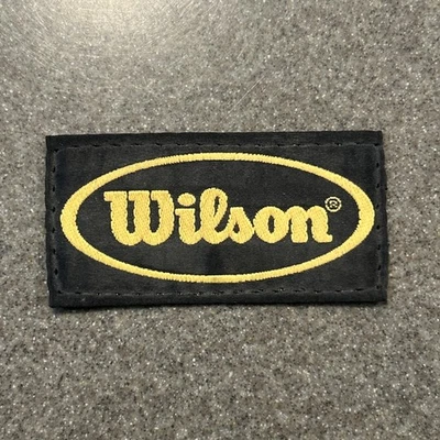 Vintage Wilson Baseball Fabric Embroidered Logo Sew On Patch Unique 1.5 x 3” - Image 1 of 4