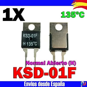 1x Interruptor de temperatura KSD-01F 135ºC (H) Normal Abierto TO-220 - Imagen 1 de 1