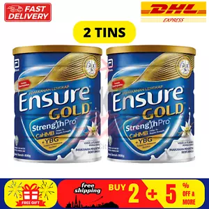 2 X Abbott Ensure Gold Vanilla 800 g para mediana edad y ancianos DHL EXPRESS - Imagen 1 de 7