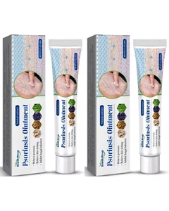 2 X Psoriasis Dermatitis Eczema Natural Cream Skin Treatment Ointment Free Ship - Picture 1 of 14