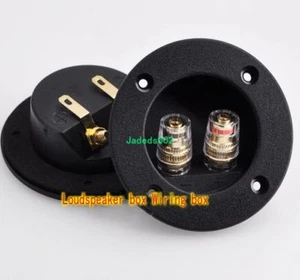 2pcs 2-way Speaker Copper terminal Audio accessories Wiring board Junction Box - Picture 1 of 6