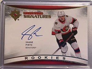 Shane Pinto Auto 2021-22 Ultimate Signatures Rookie Senators - Picture 1 of 2