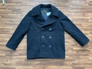 Tailored By Rothschild Boys Coat Double Breasted Button Front Blue Size 8 - Picture 1 of 6