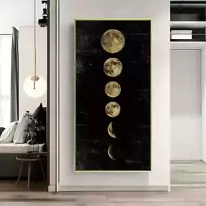 Eclipse Of The Moon Canvas Painting Wall Art Home Decor Canvas Poster - Picture 1 of 4