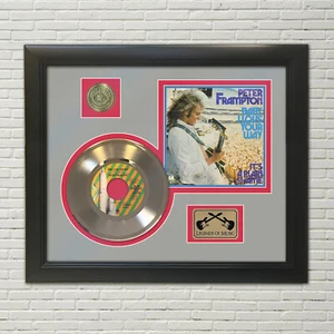 Peter Frampton Baby I Love Your Way custodia con cornice oro 45 dischi espositore - Foto 1 di 5