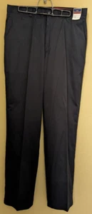 Louis Raphael "Rosso Red" Sport Mens 34x32 Dress Pants Dark Blue Polycotton NWT - Picture 1 of 12
