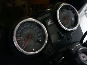 Fits Honda CB 1300S 1998-2012   2- Teilig  Aluminium  Tachoringe / Tacho Ringe - Picture 1 of 7