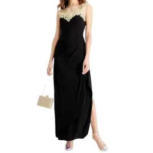 Alex Evenings Women's Illusion-Lace Draped Gown NWT SIZE 16 NWT - Picture 1 of 8