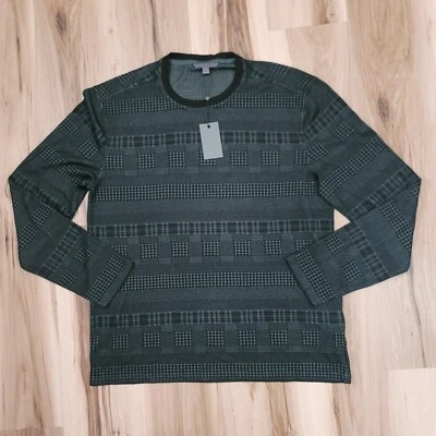 Camiseta de manga larga John Varvatos Collection Reade para hombre patrón XL mezcla verde musgo Foto 1 de 4