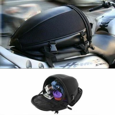 Motorcycle Bike Sports Waterproof Back Seat Carry Bag Luggage Tail Bag Saddlebag - Image 1 of 4