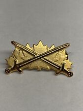 Canadian Armed Forces Army Gold Tone Collar Dog/Breast Pocket Pin ***READ