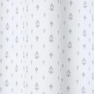 Pair Galene White Grey Floral country Net Eyelet Voile curtains(W)140cm (L)260cm - Picture 1 of 3