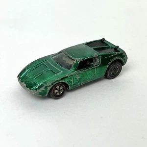 Vtg 1970 Original Hot Wheels Redline AMX / 2 Shiny Green Mattel USA Toy Car - Picture 1 of 8