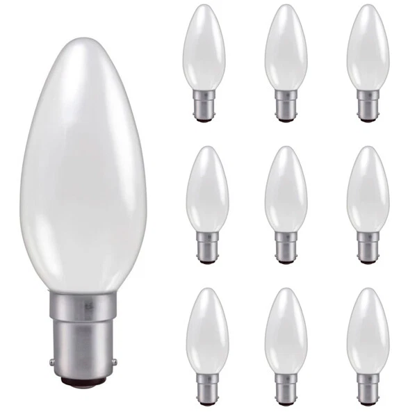 CANDLE 240V 60W BA15D OPAL 10 pack - Image 1 of 1