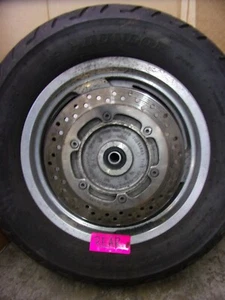 712 B HONDA SHADOW SABRE VT 1100 2000 OEM  REAR WHEEL - Picture 1 of 9