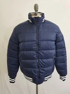 Chaqueta tampón reversible para hombre Tommy Hilfiger. Tamaño mediano. Azul, gris blanco - Imagen 1 de 10