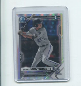 Bowman Draft 2021 cromo radiocontrol Benny Montgomery novato refractor sp 1er - Imagen 1 de 2