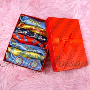 Sissy Satin Panties for  MEN - Days of the Week 7 piece SET shiny string bikini - Picture 1 of 21