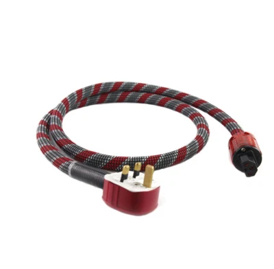 HIFI UK Power Cable 5N OCC Single Copper Silver Plated Supply Mains Cord  C-046 - Image 1 of 4