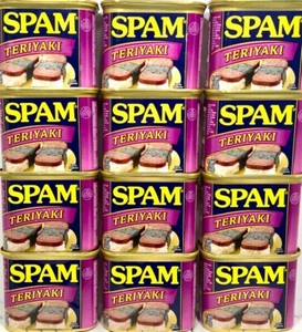 Spam Teriyaki Luncheon Meat 12 oz ( Pack of 12 )~5/2027 - Picture 1 of 5