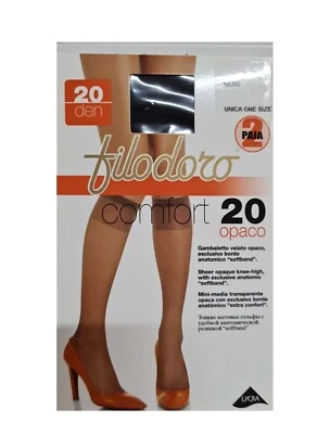 Filodoro Gambaletto 20 DEN velato opaco,bordo elastico super confortevole 6 paia Foto 1 de 4