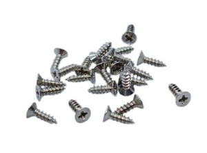 10x Kreuzkopf Silberschrauben 8mm für Tür Puppenhaus Holz Modellbox Brustdeckel - Bild 1 von 5