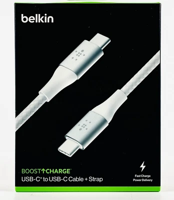 Belkin 6ft Fast Charge USB-C to USB-C Cable For Samsung Apple iPhone 15 16 - Image 1 of 2