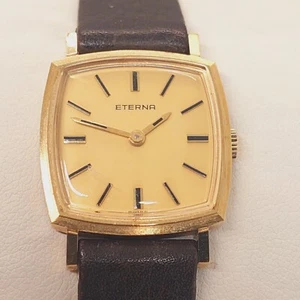 Mint ETERNA Manual Wind Mechanical Gold-Plated Ladies Watch - Picture 1 of 18