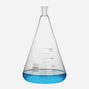 5000ml 24/29 Lab Glass Erlenmeyer Flask 5L Conical Bottle W/A Little Air-bubble - Picture 1 of 7