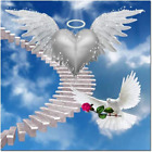 5D DIY Beads Embroidery Angel Love Pigeon Full round Rhinestone Painting Cross S