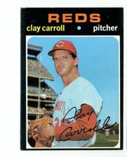 1971 TOPPS CINCINNATI REDS CLAY CARROLL #394 EXMT 
