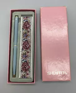 Vintage Sheaffer Weißpunkt Kugelschreiber NOS OVP Matt French Blue mit Etui - Bild 1 von 7