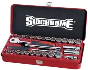 Sidchrome 32 Piece 3/8" Drive Socket Set Metric & AF SCMT13105 6-22m 1/4 - 7/8" - Picture 1 of 1