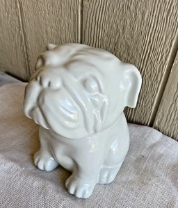 Cookie Jar English Bulldog Dog Treat Canister new - Picture 1 of 7