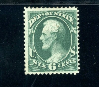 USAstamps Unused FVF US 1873 Official Scott O60 OG MHR SCV $250 - Image 1 of 2