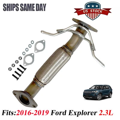 For 2016 2017 2018 2019 Ford Explorer 2.3L L4 Turbo Front Exhaust Flex Pipe - Image 1 of 4