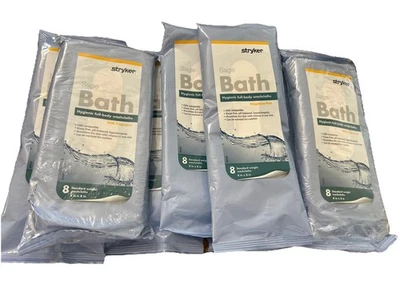 Stryker - Sage Essential Bath Cleansing Washcloths - 8 Packages, 64 Cloths - Image 1 of 2