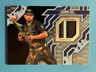 BRANDON LOWE (05/10) (1:13,442 Packs) CITY CONNECT JERSEY PATCH RELIC 2025 Topps - Image 1 of 4