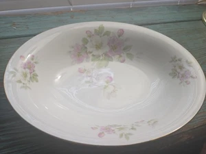 VON TIRSCHENREUTH MUSTER APFELBLÜTE WEISSER HINTERGRUND PASCO 10" OVALE SCHALE - Bild 1 von 11