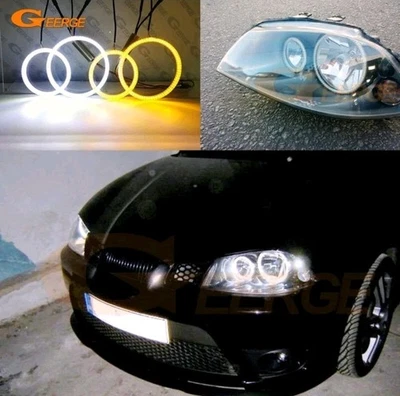 Anillos halo ojos ángel LED ultra brillantes para Seat Ibiza 6L Córdoba 2006 2007 2008 Foto 1 de 4
