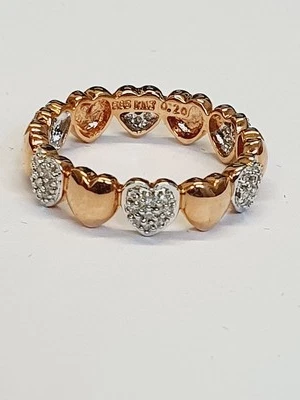 Ring 858 Roségold Diamanten Herz-Ring weiss RW17 Ä5912 - Bild 1 von 2
