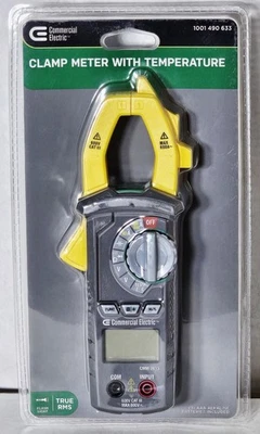 ***Pinza amperimétrica eléctrica comercial con temperatura (verdadero RMS) 1001 490 633 Foto 1 de 2
