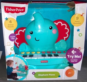 Tastiera musicale elettronica pianoforte elefante Fisher Price 25 tasti nuova con scatola 2015 - Foto 1 di 5