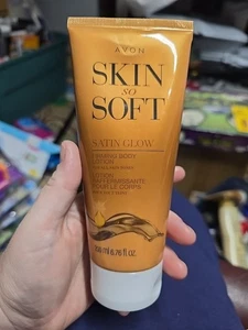 Avon Skin Soft Satin Glow Firming Body Lotion for All Skin Tones 6.76 Fl Oz NOS - Picture 1 of 3