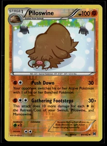 Piloswine 81/162 Breakthrough Reverse Holo Uncommon Near Mint Pokemon DNA GAMES - Picture 1 of 2