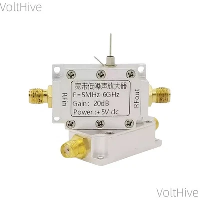 1PCS LNA Module 5M - 6GHz Wideband RF/ Power / Low-noise Amplifier 20dB Gain - Image 1 of 4