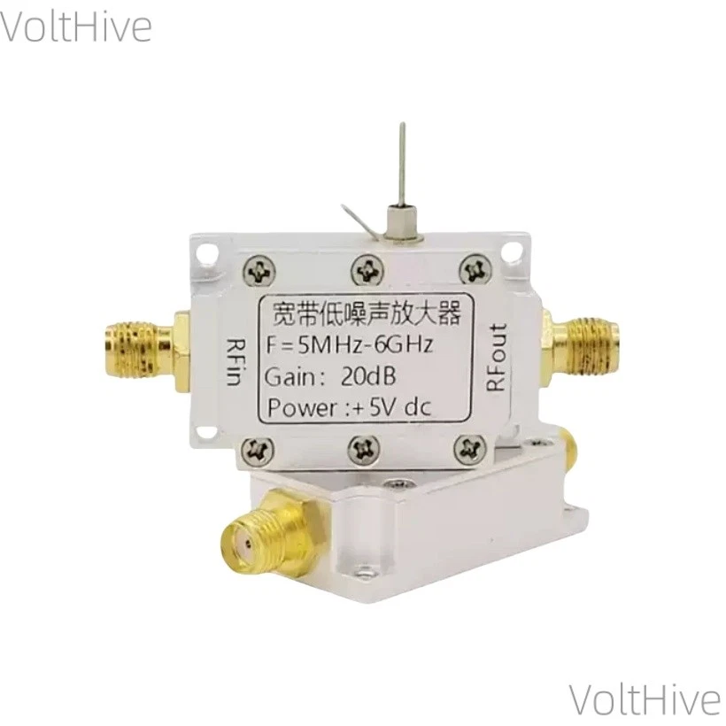 1PCS LNA Module 5M - 6GHz Wideband RF/ Power / Low-noise Amplifier 20dB Gain - Image 1 of 4